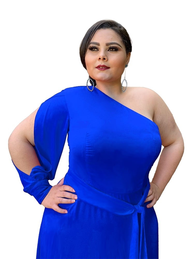 Vestido Madrinha de Casamento Azul Royal Nara