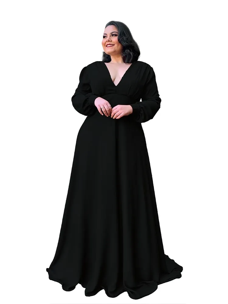 Vestido Longo de Festa Caroline Preto