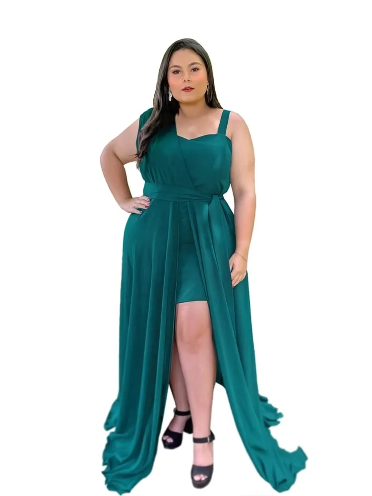 Vestido Madrinha Casamento Areta Verde Esmeralda