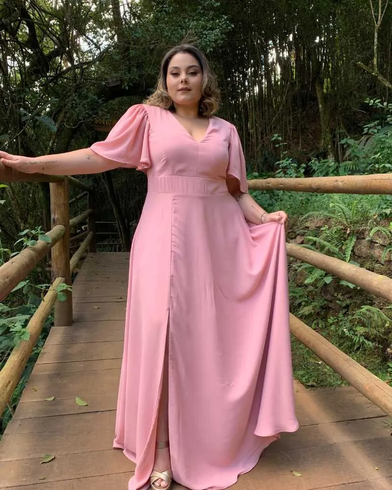 Vestido Madrinha de Casamento Rosê Linara