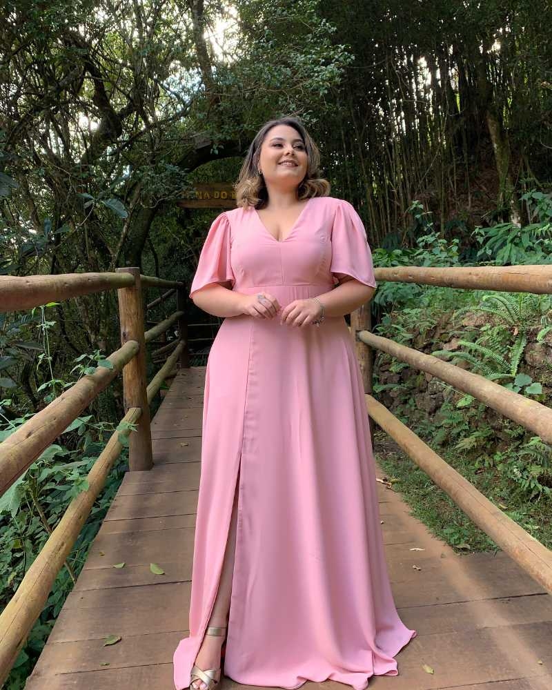 Vestido Madrinha de Casamento Rosê Linara