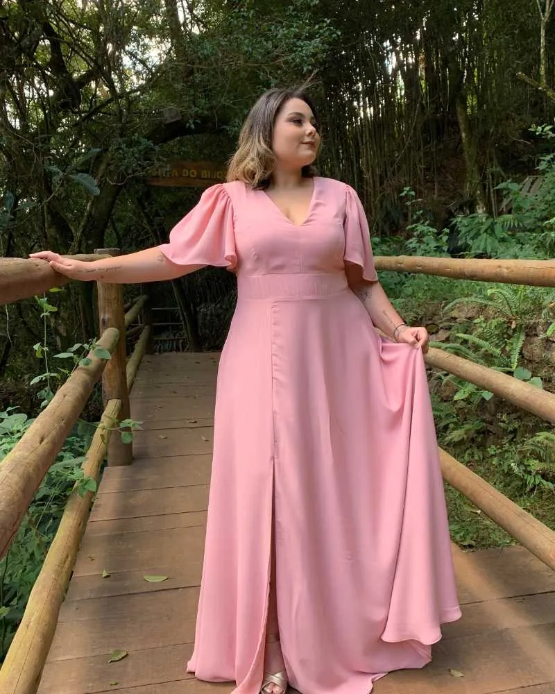 Vestido Madrinha de Casamento Rosê Linara