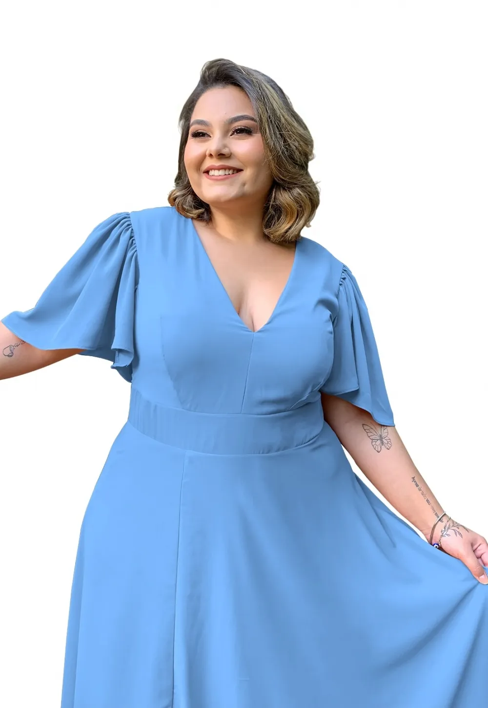 Vestido Madrinha de Casamento Azul Serenity Linara