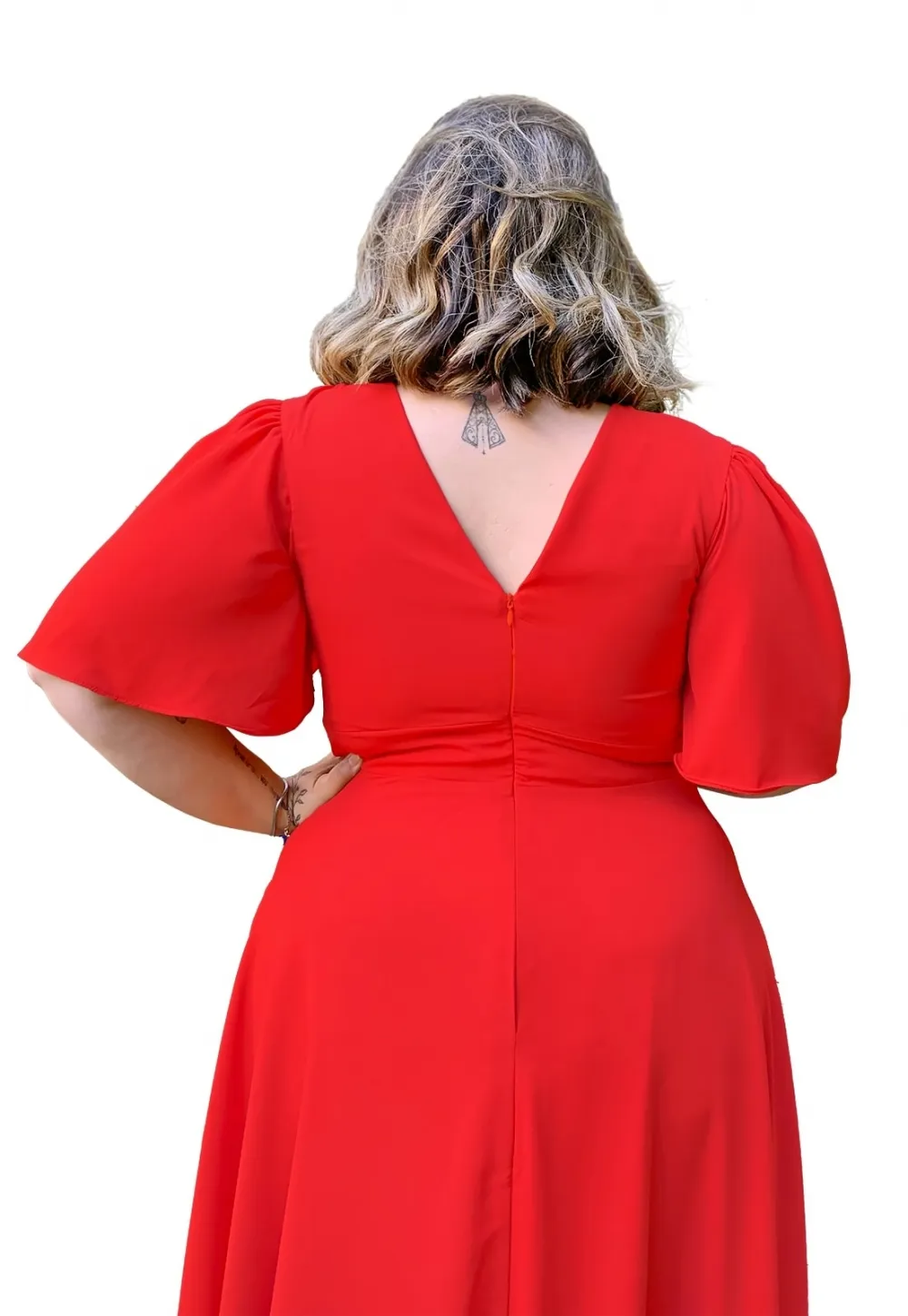 Vestido Madrinha de Casamento Vermelho Linara
