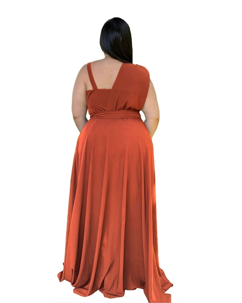 Vestido Madrinha Casamento Areta Terracota
