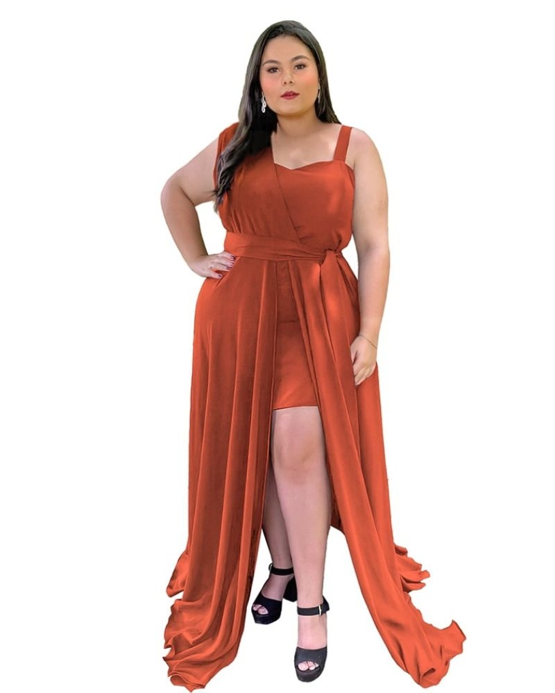 Vestido Madrinha Casamento Areta Terracota