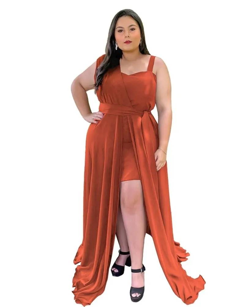 Vestido Madrinha Casamento Areta Terracota
