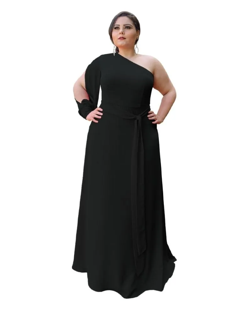 Vestido longo de Festa Preto Nara