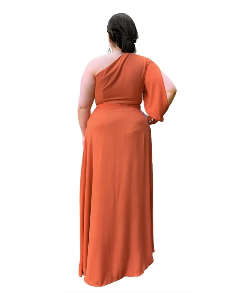 Vestido Madrinha de Casamento Terracota Nara