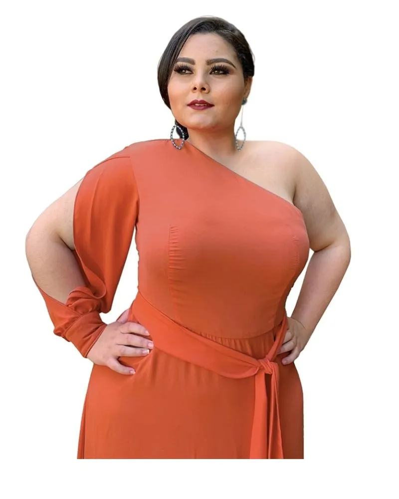 Vestido Madrinha de Casamento Terracota Nara