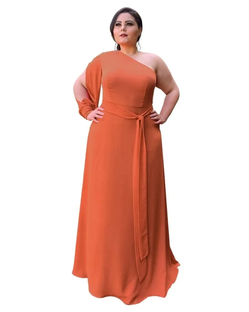Vestido Madrinha de Casamento Terracota Nara