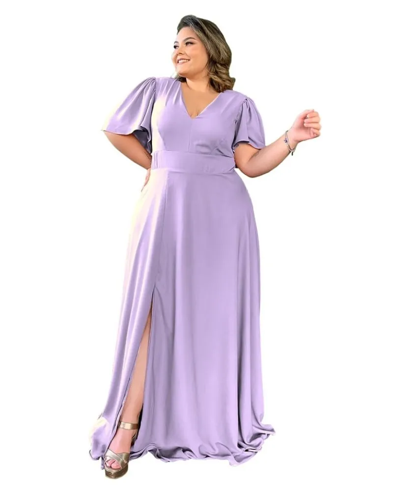 Vestido Madrinha de Casamento Lilás Linara