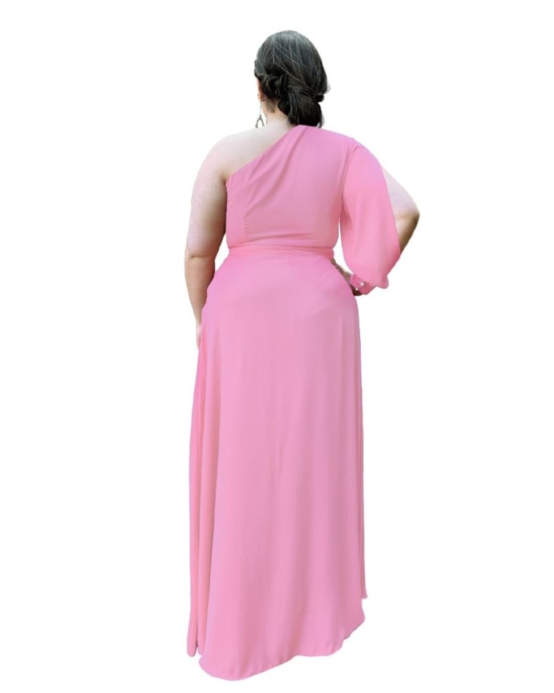 Vestido Madrinha de Casamento  Rosa Chiclete Nara