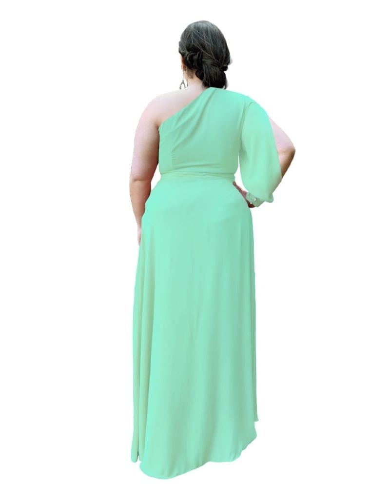 Vestido Madrinha de Casamento Verde Limão Nara