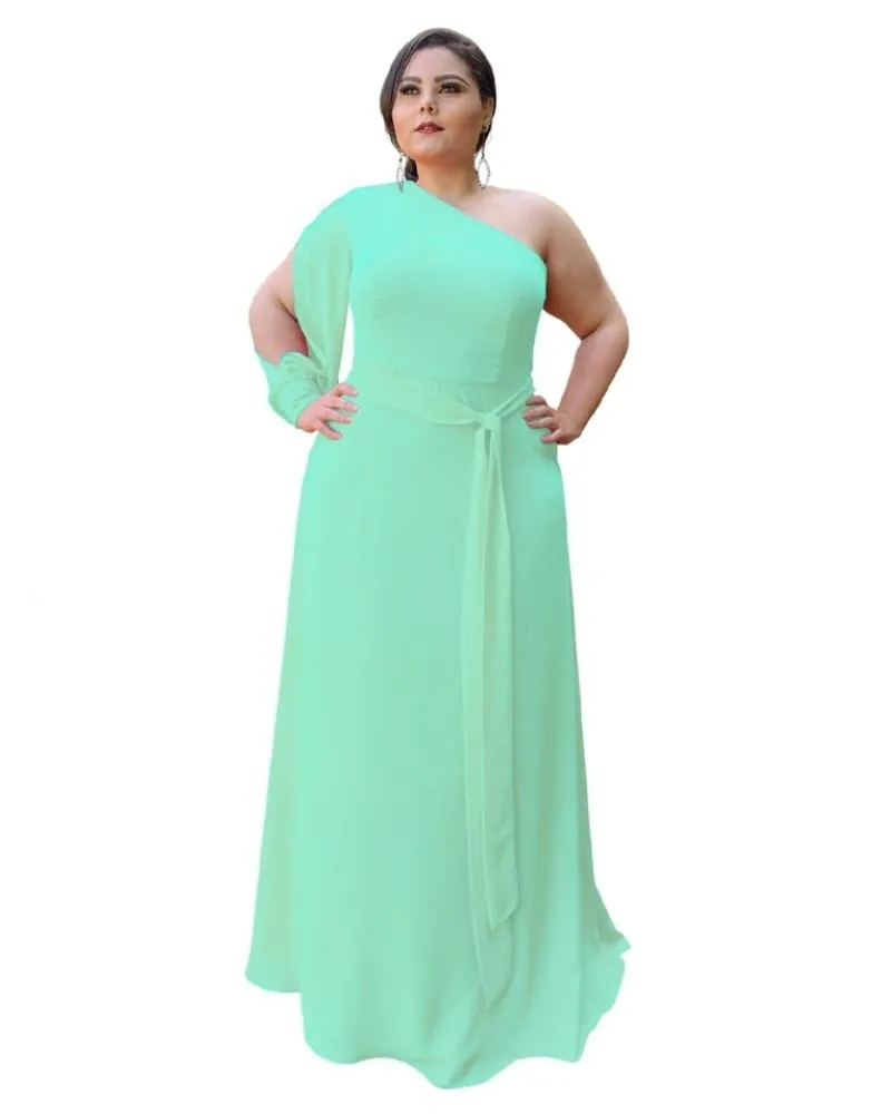 Vestido Madrinha de Casamento Verde Limão Nara