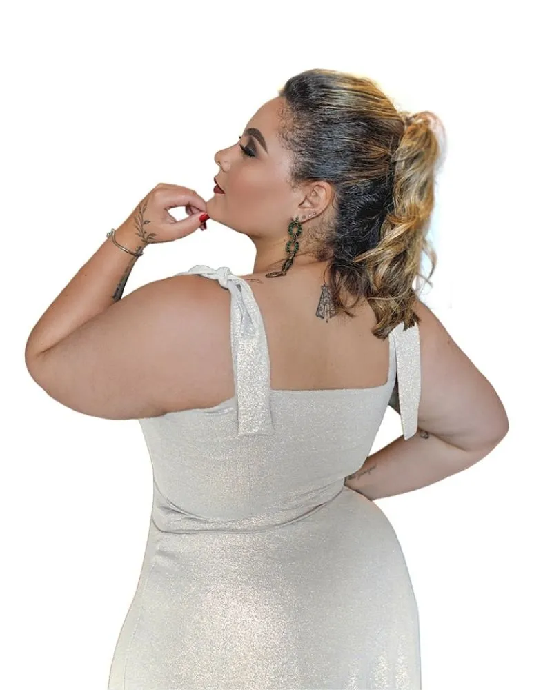 Vestido De Noiva Ana Julia Branco Brilhante