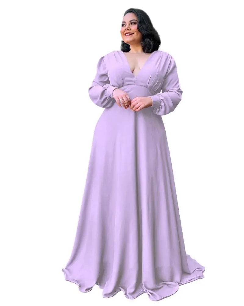Vestido Lilás Madrinha de Casamento Caroline 