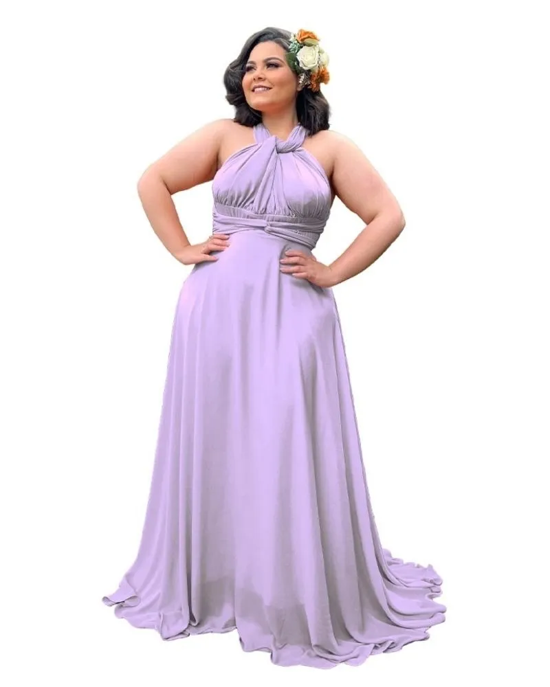 Vestido Madrinha de Casamento Multiformas Anathan Lilás 