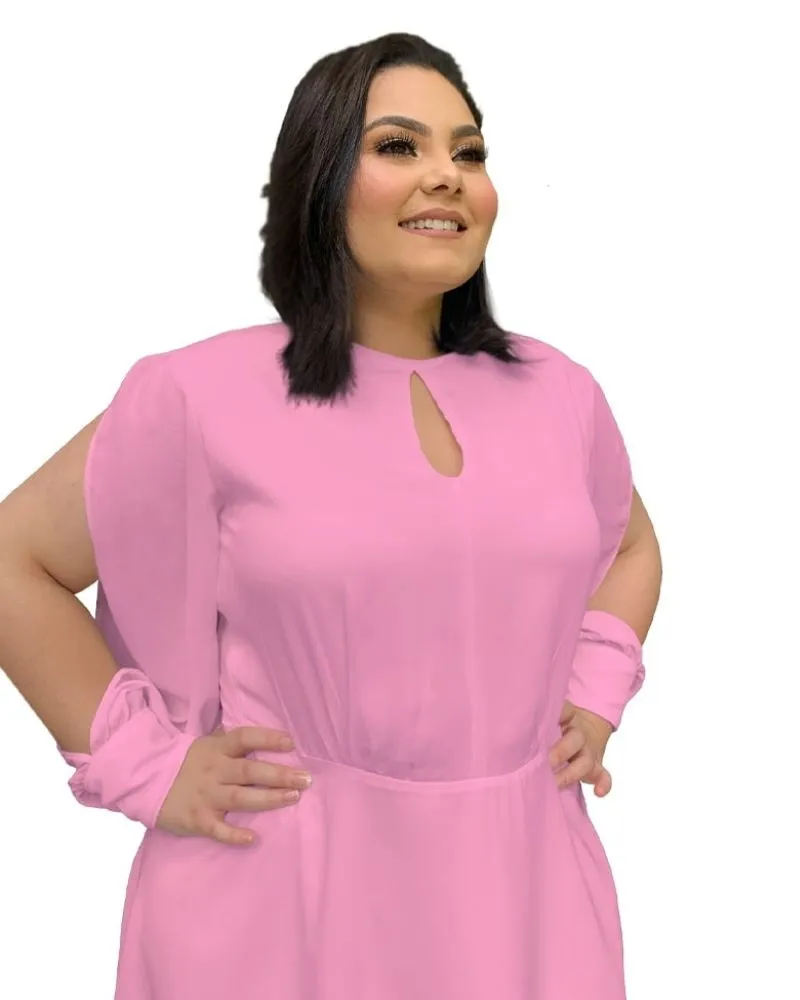 Vestido Curto de festa Kate Rosa chiclete 