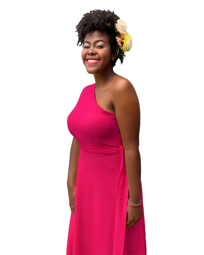 Vestido Madrinha de Casamento Rosa Pink Sober 