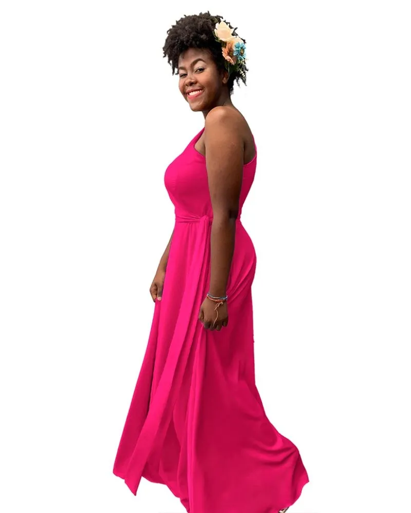 Vestido Madrinha de Casamento Rosa Pink Sober 