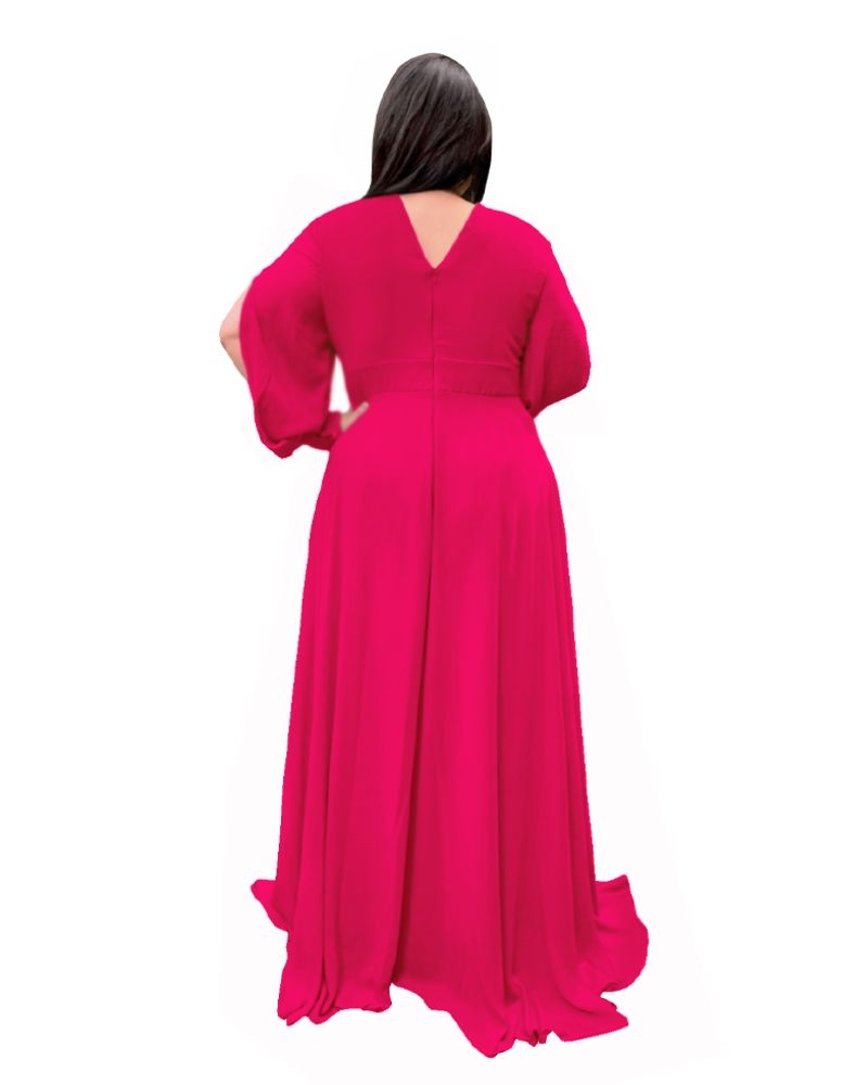 Vestido Madrinha de Casamento Rosa Pink Solange