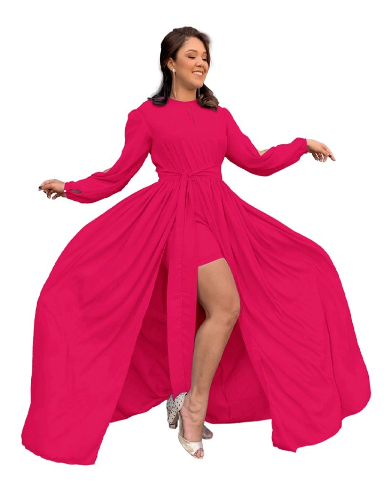 Vestido Madrinha de Casamento Rosa Pink Sublime
