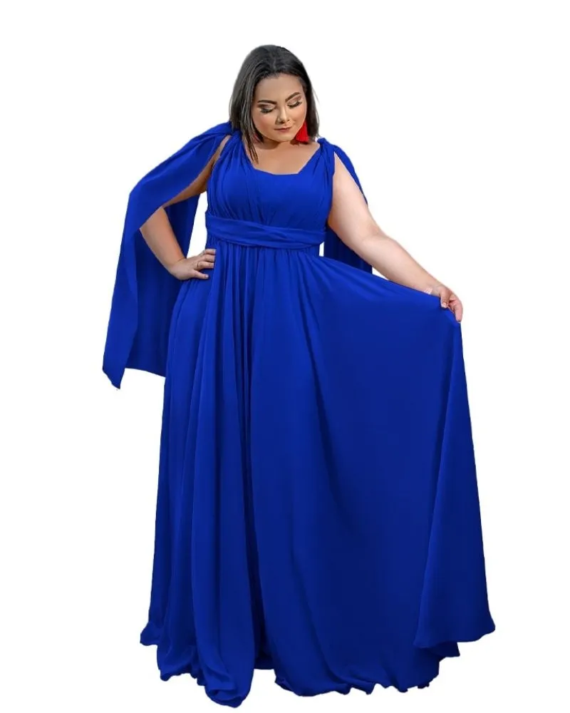 Vestido de Madrinha de Casamento  Grace Azul Royal