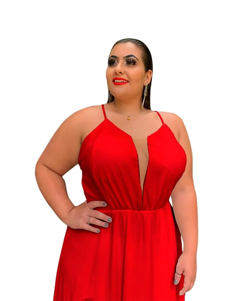 Vestido Longo de Festa Vermelho Perfect