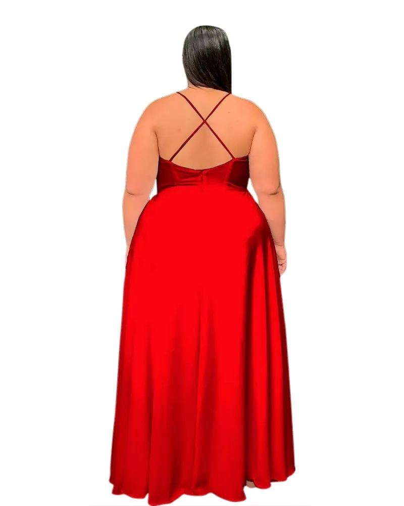 Vestido Longo de Festa Vermelho Perfect