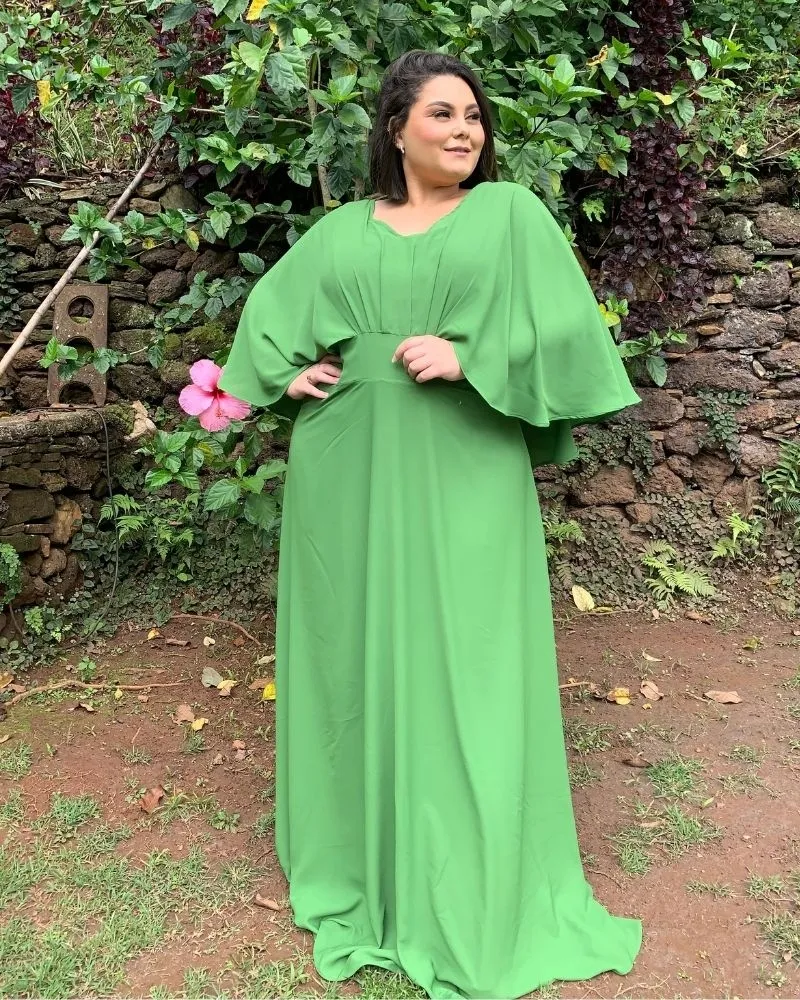 Vestido Madrinha de Casamento Verde Floresta Luiza