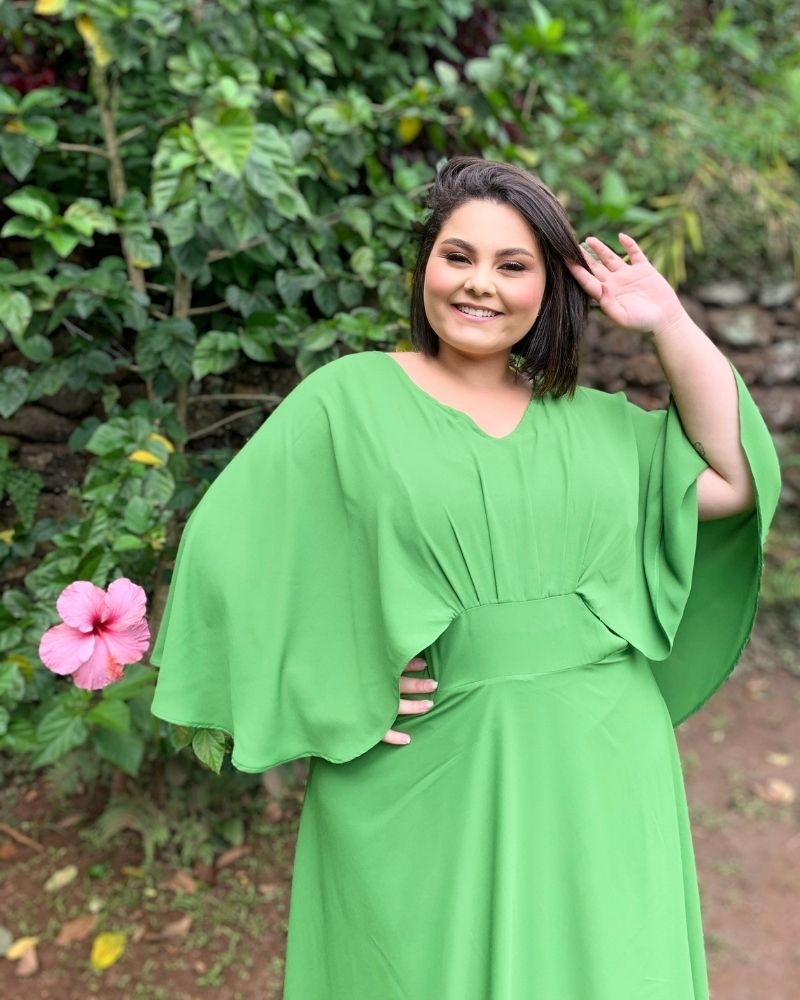 Vestido Madrinha de Casamento Verde Floresta Verde Floresta Luiza