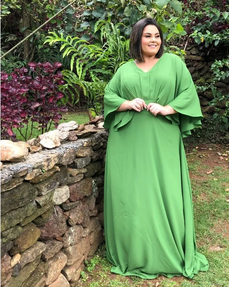 Vestido Madrinha de Casamento Verde Floresta Luiza
