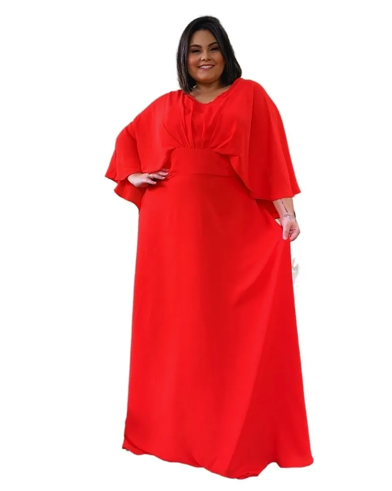 Vestido Madrinha de Casamento Vermelho Luiza