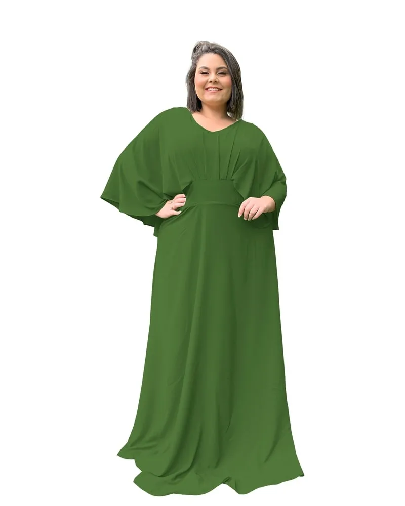Vestido Madrinha de Casamento Verde Floresta Luiza