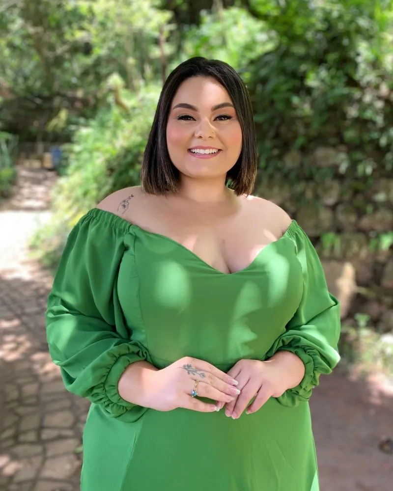 Vestido Madrinha de Casamento Verde Floresta Lux