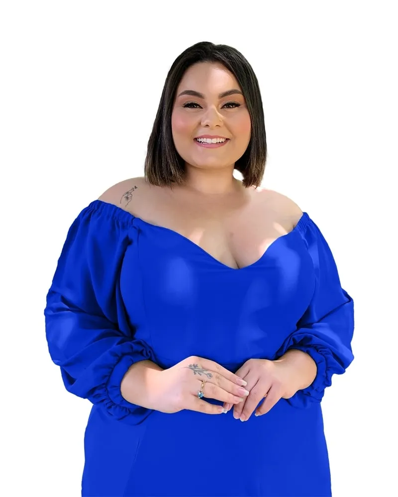 Vestido Madrinha de Casamento Azul Royal Lux