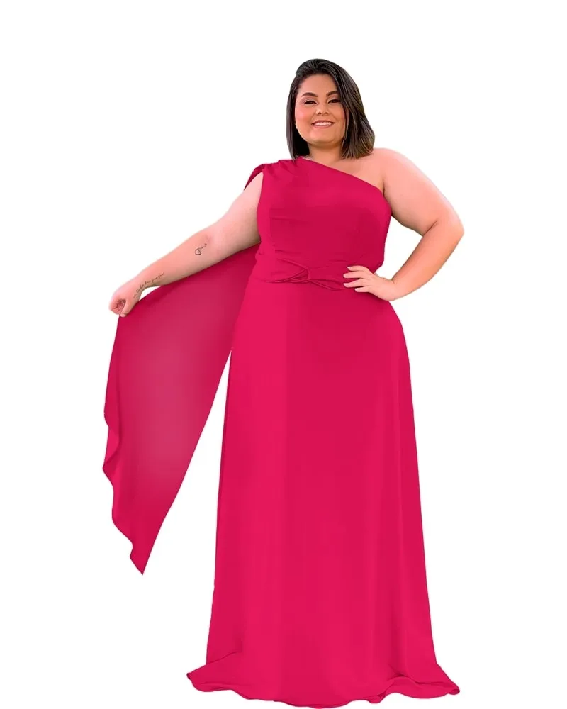 Vestido Madrinha de Casamento Rosa Pink Wind
