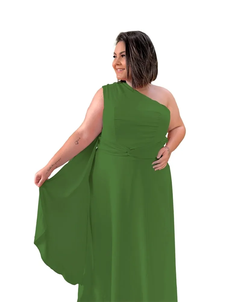 Vestido Madrinha de Casamento Verde Floresta Wind