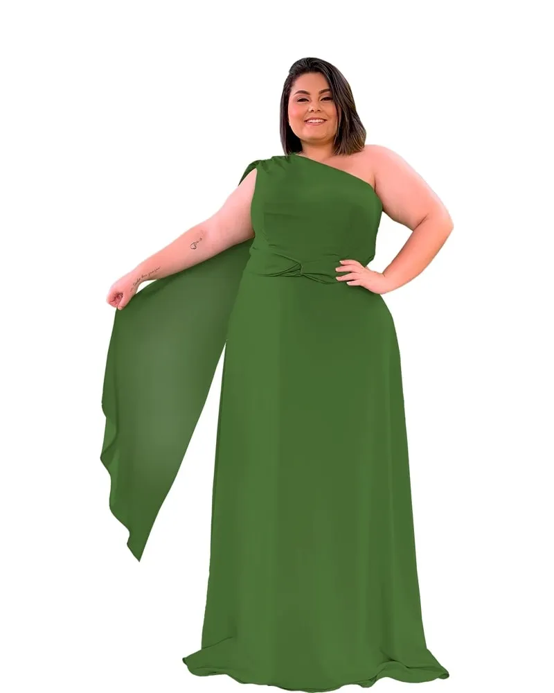 Vestido Madrinha de Casamento Verde Floresta Wind