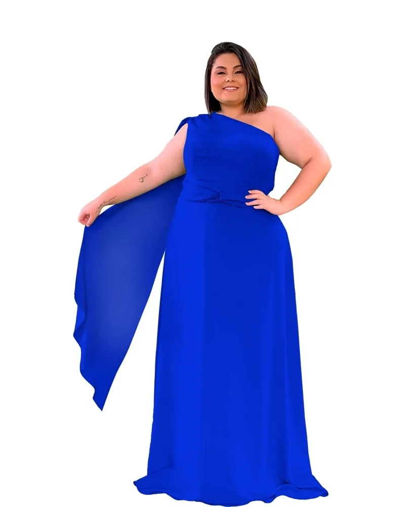Vestido Madrinha de Casamento Azul Royal Wind