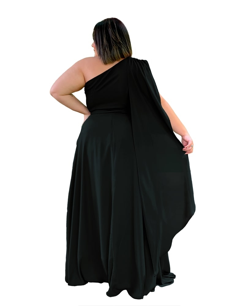 Vestido Longo de Festa Preto Wind