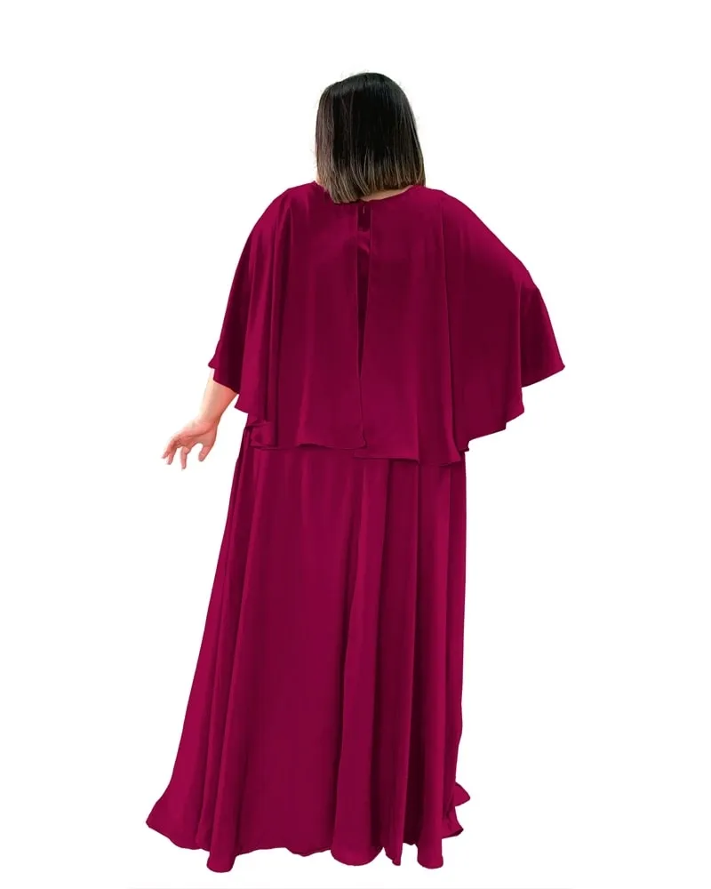 Vestido Madrinha de Casamento Marsala Luiza