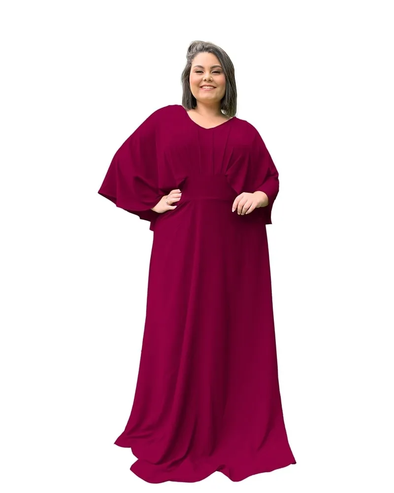 Vestido Madrinha de Casamento Marsala Luiza