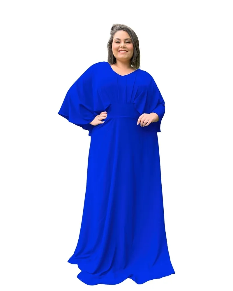 Vestido Madrinha de Casamento Azul Royal Luiza