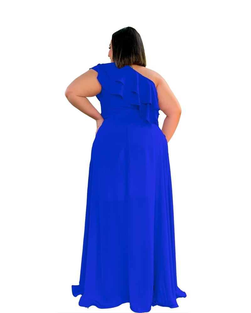 Vestido longo de Festa Madrinha de Casamento Azul Royal Helena