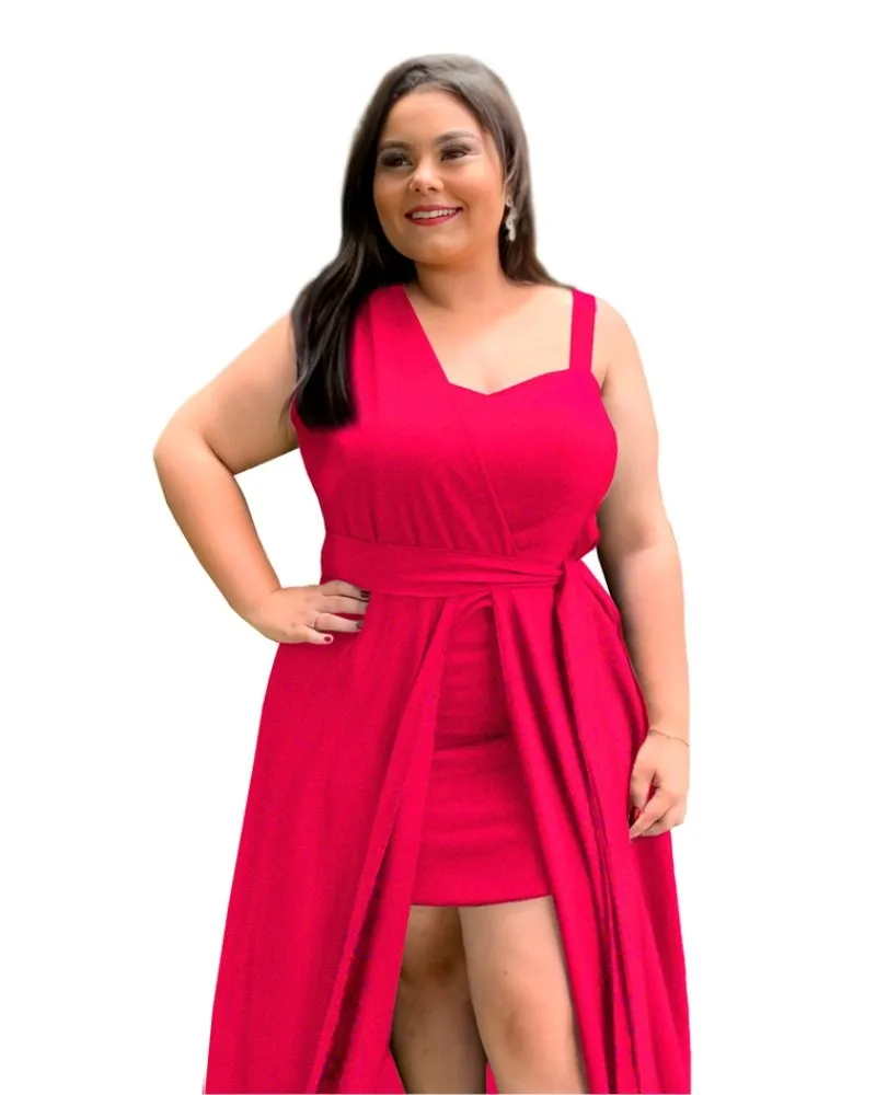 Vestido Madrinha Casamento Rosa Pink Areta