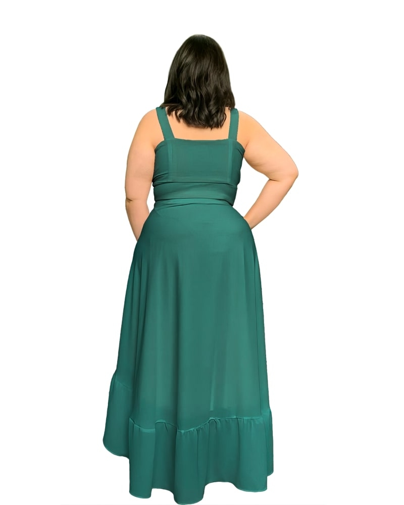 Conjunto Naninha Saia Envelope Verde Jade