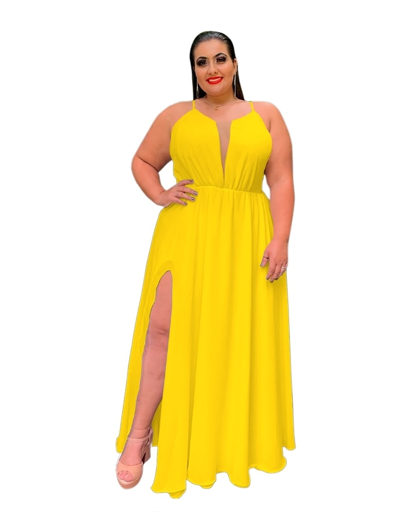 Vestido Longo Perfect Amarelo Canario