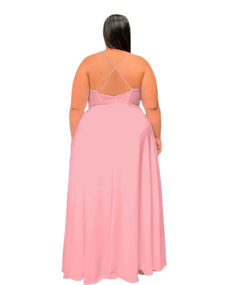 Vestido de Longo Perfect Rosa Bebê